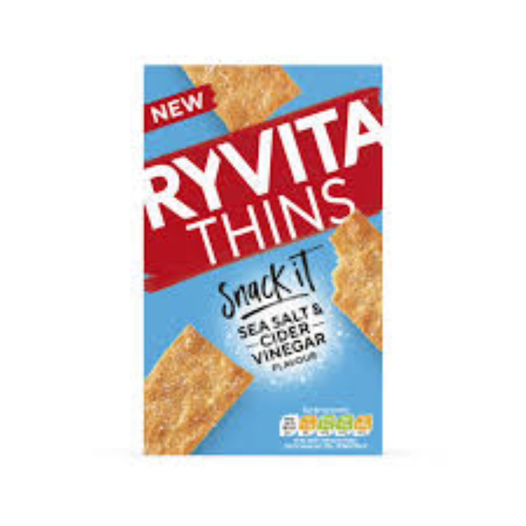 RYVITA THINS SEA SALT N CIDER VINEGAR 125G